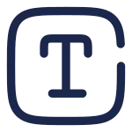 Text Square SVG Icon